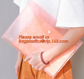 Promotional plastic PP waterproof paper files folder a4, Stylish PP a4 file folder, A4 felt document bag file folder