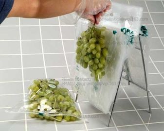 Fresh vegetable Grape Cherries transparent plastic Packaging Bag, Slider Zipper Cherry Packing Bags, GRAPE &amp; CHERRY BAGS