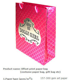 pp rope paper bag/paper shopping bag with 15 years experience/bolsa de papel ropa