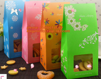Food Paper Bags Direct Supplier for Bakery with Clear Window, Grease-proof Bakery OPP Window Paper Bags, bakery pack