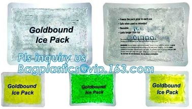 Liquid and fruit fresh keeping ice bag pack, bagged ice storage box for fresh vegetables, disposable ice cube bag for fr