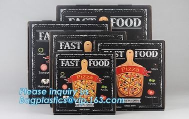 Custom craft paper corrugated pizza box folding box,lunch food packaging box pizza custom kraft paper boxes bagease pack