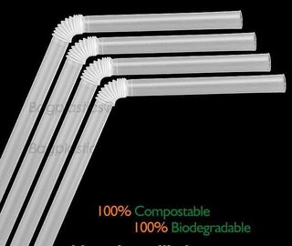 Disposable Paper Straws Pure white Drinking Straws party straw, PLA plastic drinking straw