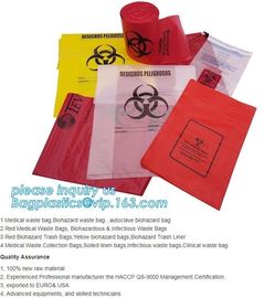 Cheap clavable 135C Biohazard Garbage Bags Medical Wast Bags for Sterilization Used in Hospital, PLA biodegradable clini