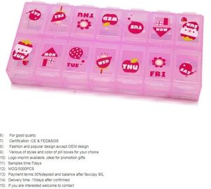 one day 4case detachable pill container pill case medicine box, one day 2case vsafety lock plastic pill container pill c