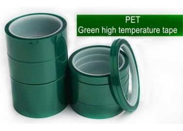 Green Polyester Silicone Adhesive Electroplating Tape Heat Resistant PET Powder Coating Tape Green Masking Tape bagplast