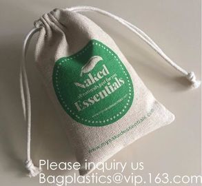 Candy Gift Pouch Bags with String Birthday Wedding Party Gift Jewlery Pouches Party Favor Jute Gift Bags Brown with Whit