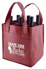 Custom Promotional wine shopping tote fabric polypropylene laminated non woven bag, Manufacturer of pp lamination non wo
