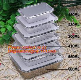 Disposable Aluminium Foil Tray, Container for Food Packaging, foil lunch box, aluminum lunch box, foil bowl, deli tray