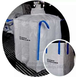 fully belted PP loop ton bag,PP Woven Bulk jumbo Bag used, pp jumbo bags supplier, PP BIG WHITE USED scrap, bagease, pak