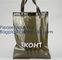Personalized Custom Logo Reusable Vinyl Tote Folding Portable Transparent Pvc Shopping Bag,Pvc Shopping Tote Bag Grocery