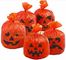 Halloween lawn and leaf bags for Halloween outdoor decoration,DELUXE GLOW IN THE DARK Pumpkin Leaf/Lawn/Yard bags bageas