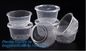 6&quot; Plastic Clear Round Food Serving Bowl,Wholesale Cheap Eco-friendly Food Grade PP Reusable Plastic Bowl bagease pac