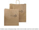 white kraft paper shopping bags with paper string handles, Luxury custom printed gift packaging kraft paper shopping bag