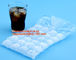 Laminateed Plastic Ice Cube Freezer Bags, plastic disposable ice cube bag, freezer ice cube bag, freezer, cooler, ice cu