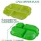 5 Compartment Lunch Box Disposable Plastic Food Container, biodegradable Fast Food Tray, disposable safety meat tray