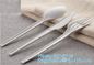 PLA cutlery |knife|fork|spoon,EN13432 certificate PLA Cutlery fork,Disposable and biodegradable PLA tableware,bagease pa
