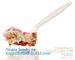 6 inch Tea/Soup/ice cream/tasting spoons Eco-friendly tableware corn starch spoons Disposable yogurt spoons bagease pack