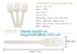 6 inches plastic biodegradable corn starch material spoon PLA dessert spoon,OEM Eco-friendly corn starch Disposable plas