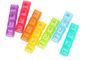 Safely pop-up 7case pill organizer, 7 day a week cool detachable drugs box with 4 case each day, Mini cute compact pocke