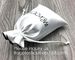 Customized Satin Hair Bag,Small Recyclable Gift Bag,Double Satin Drawstring Bag,Luxury Shinny Cream Satin Pouch With Rib