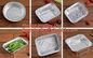 Two Compartments Disposable Aluminum Foil Containers for Takeaway Food Packaging and fast food,disposable aluminum foil