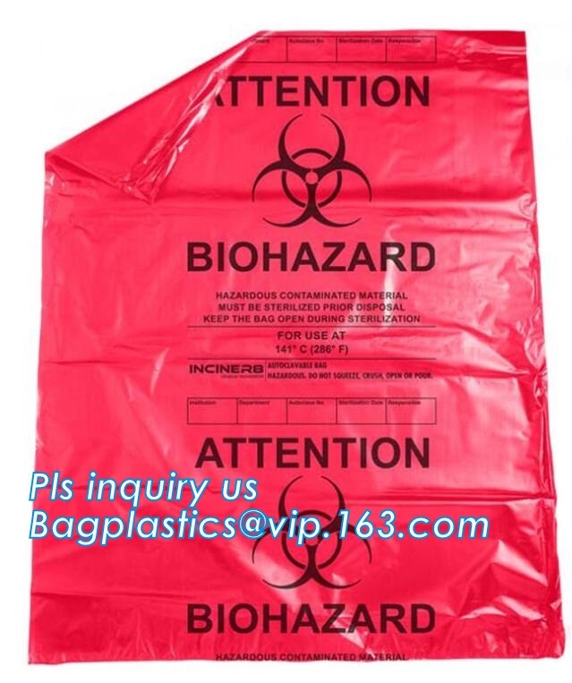 30 Gallon 33" X 40" Red Isolation Infectious Waste Bag / Biohazard Bag