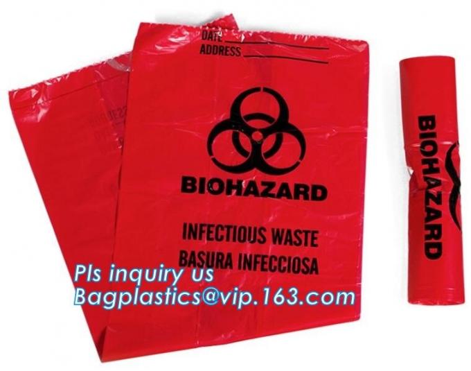 30 Gallon 33" X 40" Red Isolation Infectious Waste Bag / Biohazard Bag