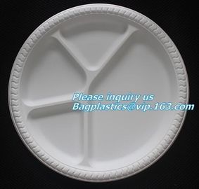 Disposable Plastic Takeaway Meal Tray, Corn starch blister packaging tray, blister packaging