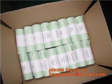 custom made biodegradable and compostable plastic garbage rolls bags, Compostable hospital resealable bag