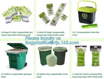 Biodegradable Plastic Bag Compostable Plastic T-shirt bag, compostable disposable plastic Biodegradable Garbage Bag