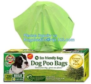 Eco Friendly PE Custom Logo Printed Dog Poop Bag Clean Up Bags, Eco Biodegradable Dog Poop Bag For Pet