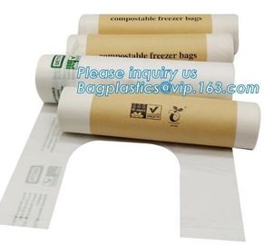 100% Compostable Eco Friendly Food Waste Plastic Garbage Bag, Food Packaging Compostable Bag, 100% compostable food bag