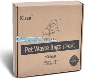 Doggy Poo Bags Compostable Doggie Dog Poop Bags Custom Printed, Disposable Compostable Doggie Biodegradable Pet Dog Wast