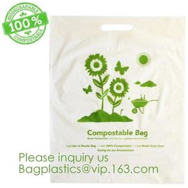 Eco-friendly Roll Compostable Plastic Bag Drawstring Biodegradable Garbage Bags,cornstarch custom compostable biodegrada