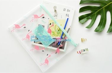 A3/A4/A5/A6/B4/B5/B6/B8 Zipper gridding Mesh Bag File Document Bag School Office Supply PVC File Folder