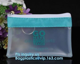 Bikini Plastic Packaging Clear PVC Swimwear Wet Packaging Bag With Zipper, stand up slider Zip lockk bag for underwear bik