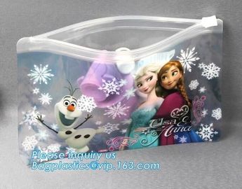 Makeup Bag Case Travel Organizer Toiletry Wash Bag, Slider zipper clothing packaging EVA plastic bags for clothing plast