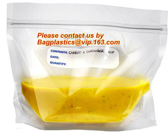 soup bag, liquidvinyl Zip lockk clothes bag/poly zip lock bags /zipper bag plastic, eco friendly ldpe zip lock garment bag