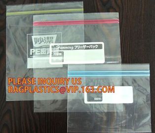 High Quality Two Track Transparent Vacuum Plastic PE Zipper for package bag, separable plastic open end double track zip