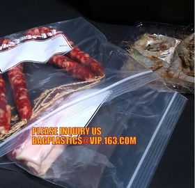 eco-friendly double track easy tear zipper for package bag, double zipper storage bags, ISO/ FDA Color zipper food stora