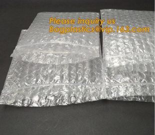 Reclosable Reusable Packing Bubblemetallic glossy holographic cosmetic packing Zip lockk bubble pouch slider zipper bubble