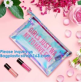 Customize New Fashion Hologram Cosmetic PVC Bag Holographic Makeup Bag Ladies Makeup Bag