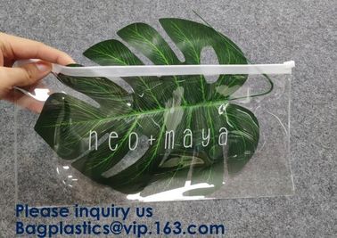 Pouch Slider Plastic Zipper Folder PVC Clear Cosmetic Bag Pencil Pen Packaging Bag,Pvc Zip lockk Bag For File And Document