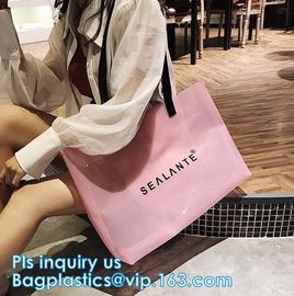 laser PVC beach shoulder Hand bags fashion beach bags, waterproof outdoor beach bean hand bag, PVC waterproof beach bag