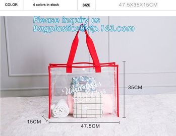 Summer Detachable Women Transparent PVC Handbag Shoulder Bag, handle shoulder strap sand vinyl tote clear pvc beach bag