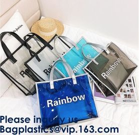 Ladies Beach Bag Summer Bag Women Waterproof Handbags Transparent PVC Plastic Pouch Beach Bags