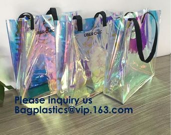 Fashion Neoprene Shopping Beach Tote Bag, Custom Waterproof Outdoor Beach Bean Bag, Promotional Clear Beach Bag