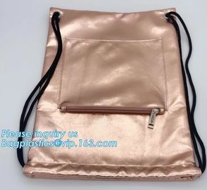 Custom PU Leather Drawstring Bags Leather Pouches with LOGO,Waterproof PU Leather Drawstring Bag, Bagease, Bagplastics