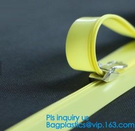 PP clear long chain press lok zipper, seal pe document bag press lok zipper, double slider press lok zipper, SLIDER ZIPP